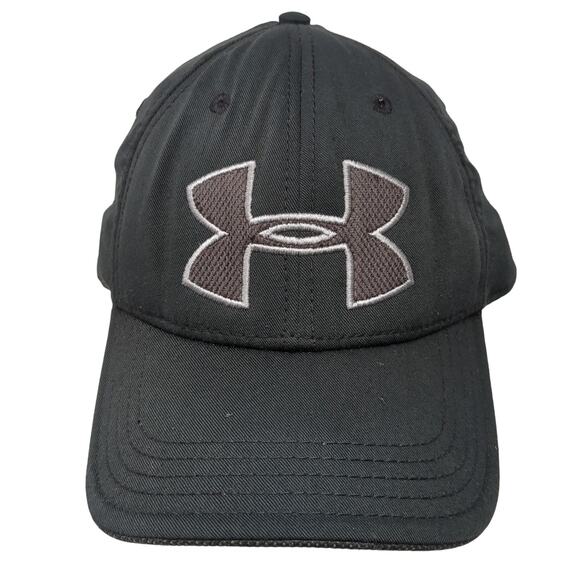 Under Armour Heatgear Fitted Baseball Cap Black XL Embroidered Vented Holes - Picture 1 of 10